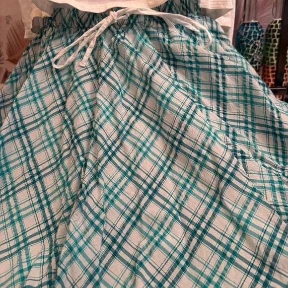 By Anthropologie Crop Swing Top & Maeve Drawstring A-Line Cotton Midi Skirt - Picture 4 of 5